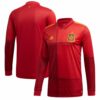 Spain Home Long Sleeve Red Jersey Shirt 2020 for Men