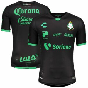 Santos Laguna Away Black/Green Jersey Shirt 2020-21 for Men