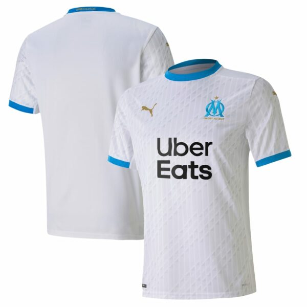 Olympique Marseille Home White Jersey Shirt 2020-21 for Men