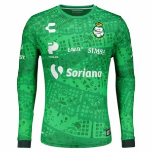 Santos Laguna Third Long Sleeve Green Jersey Shirt 2020-21 for Men