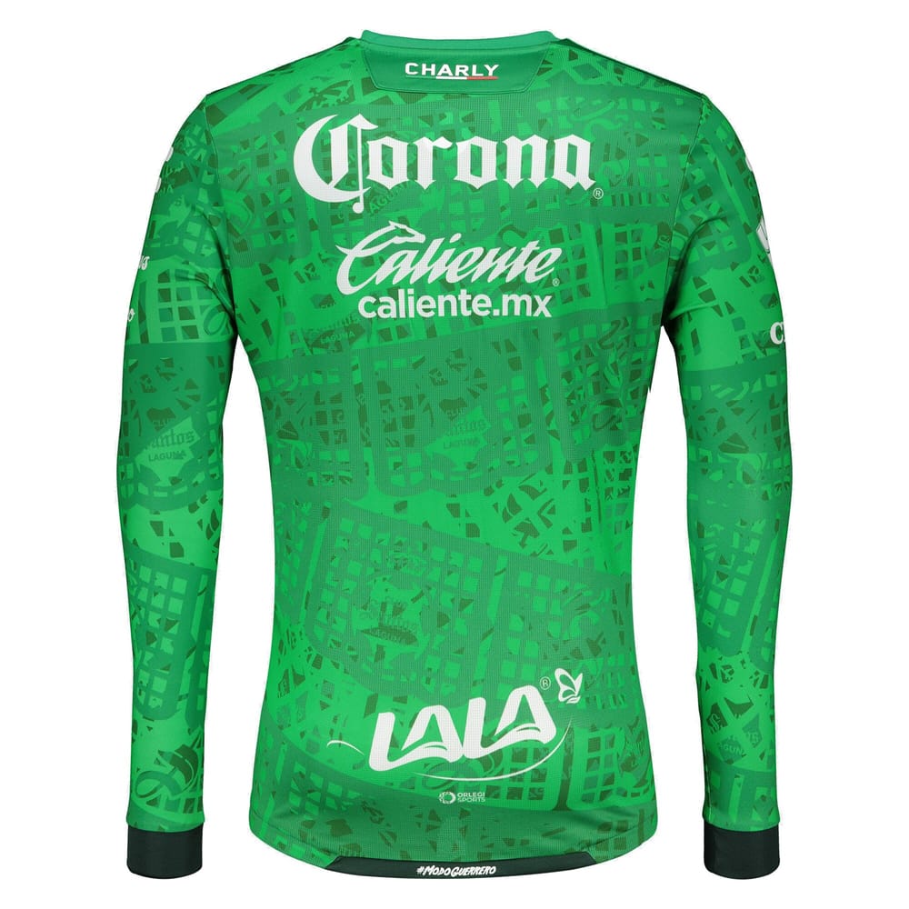 Santos Laguna Third Long Sleeve Green Jersey Shirt 2020-21 for Men