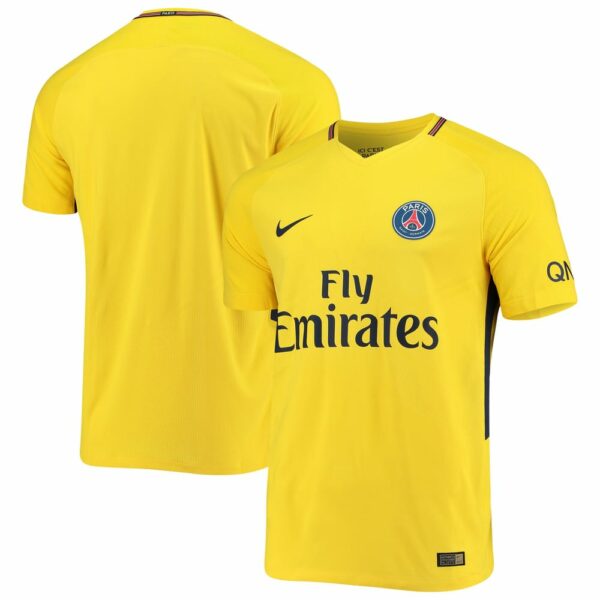 Paris Saint-Germain Away Yellow Jersey Shirt 2017-18 for Men