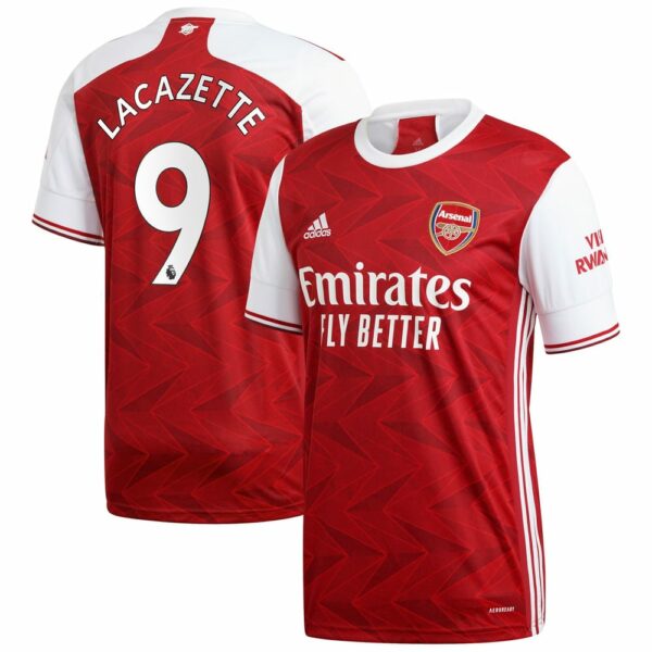 Arsenal Home Maroon Jersey Shirt 2020-21 player Alexandre Lacazette printing for Men