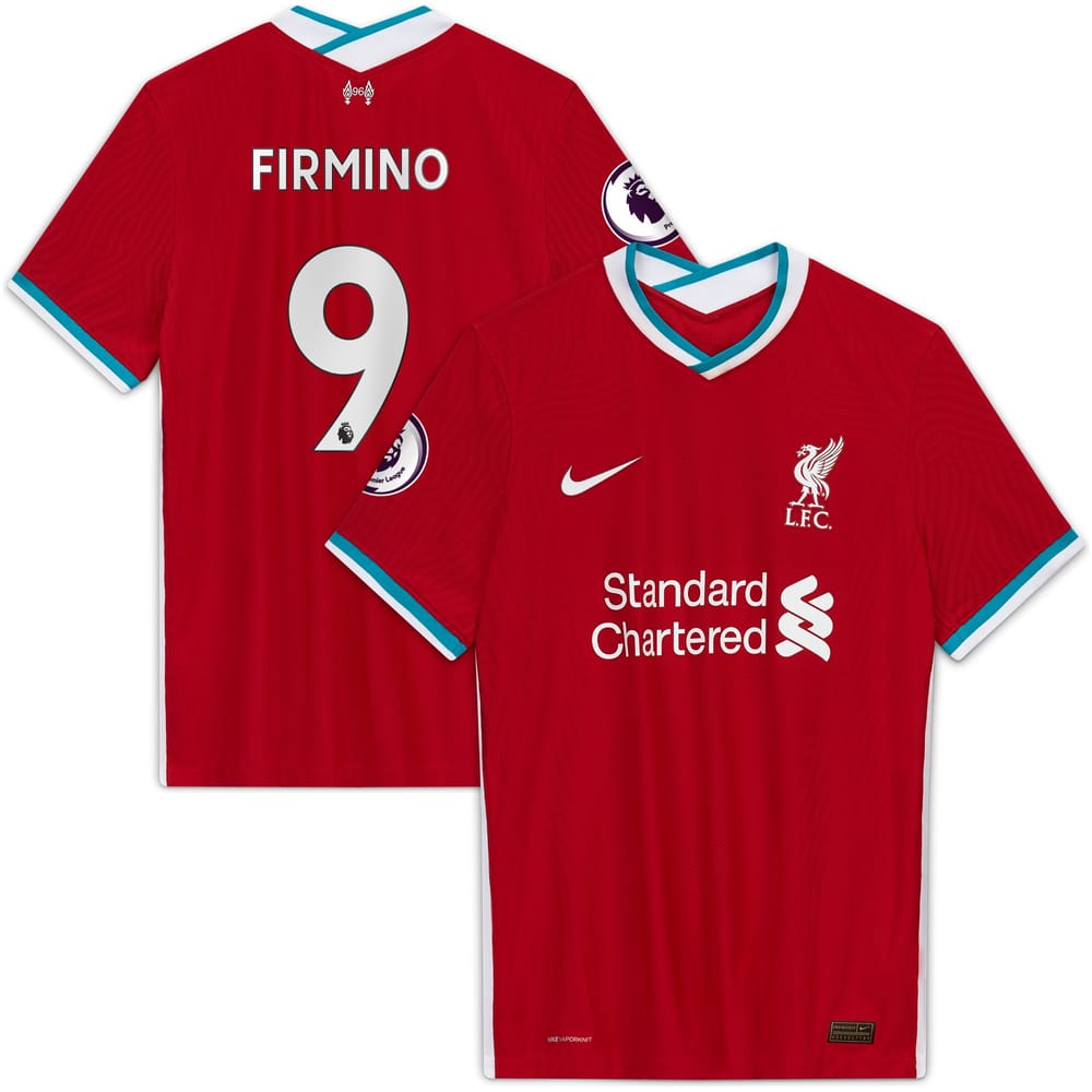 Liverpool Home Red Jersey Shirt 2020-21 player Roberto Firmino printing for Men
