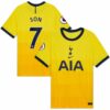 Tottenham Hotspur Third Yellow Jersey Shirt 2020-21 player Son Heung-min printing for Men