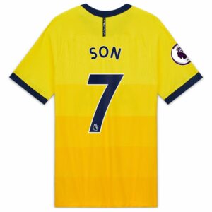 Tottenham Hotspur Third Yellow Jersey Shirt 2020-21 player Son Heung-min printing for Men