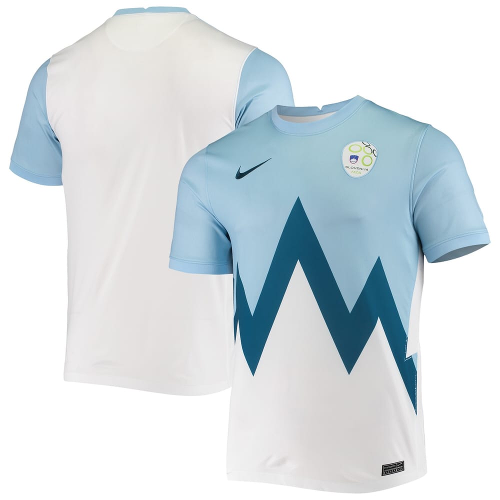 Slovenia Home Light Blue/White Jersey Shirt 2020-21 for Men