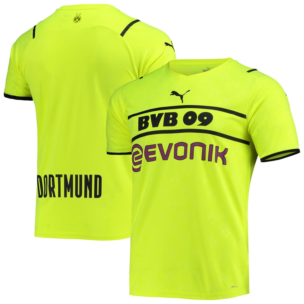 Borussia Dortmund Third Yellow Jersey Shirt 2021-22 player Bo printing for Men