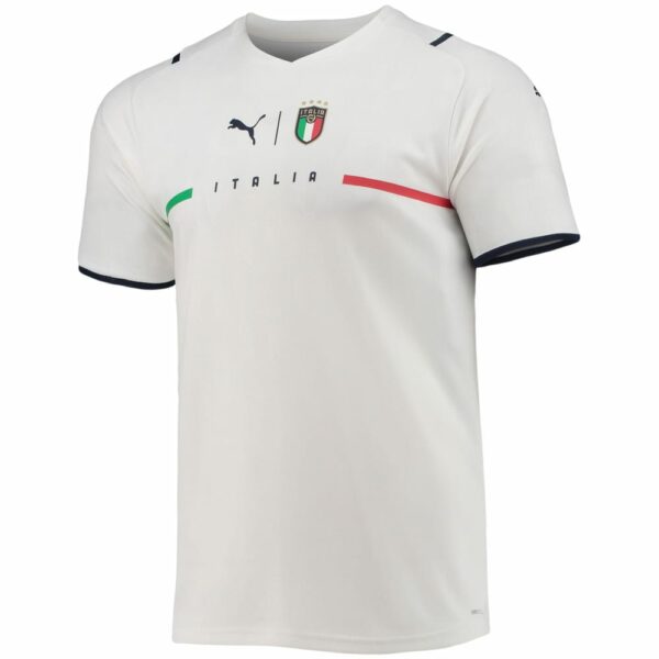 Italy Away White/Navy Jersey Shirt 2021-22 for Men