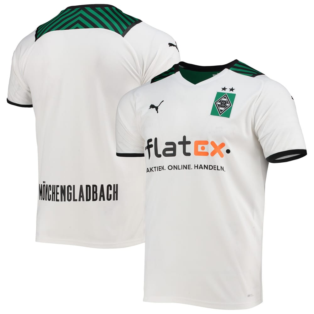 Borussia Monchengladbach Home White/Green Jersey Shirt 2021-22 player Bo printing for Men