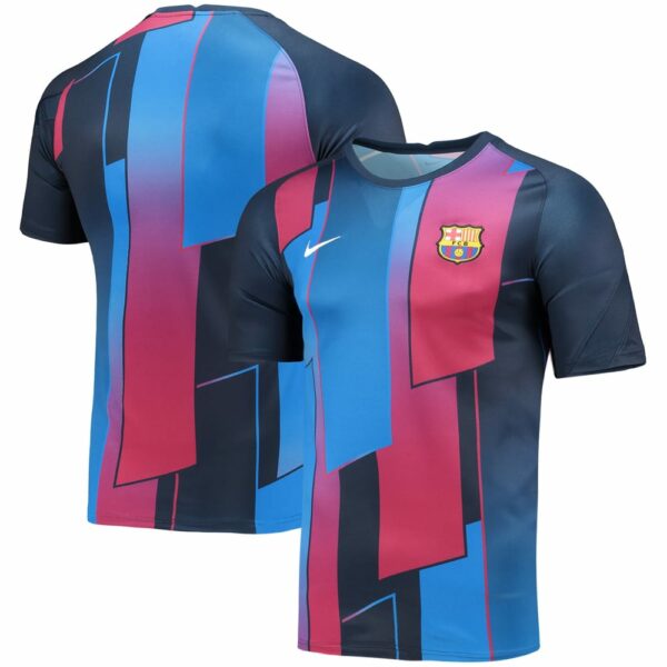 Barcelona Pre-Match Blue Jersey Shirt 2021-22 for Men