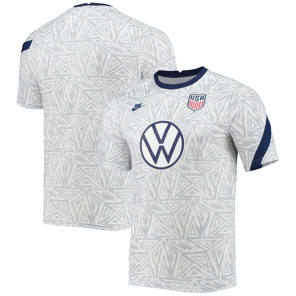 Team USA Pre-Match White Jersey Shirt 2021-22 for Men