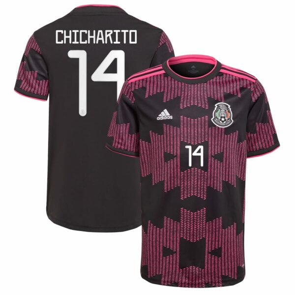 Mexico Black Jersey Shirt 2021 player Chicharito printing for Men