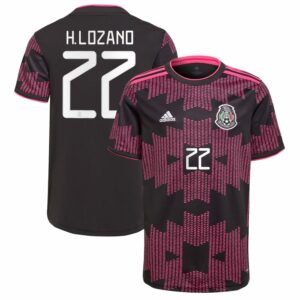 Mexico Black Jersey Shirt 2021 player Hirving Lozano printing for Men