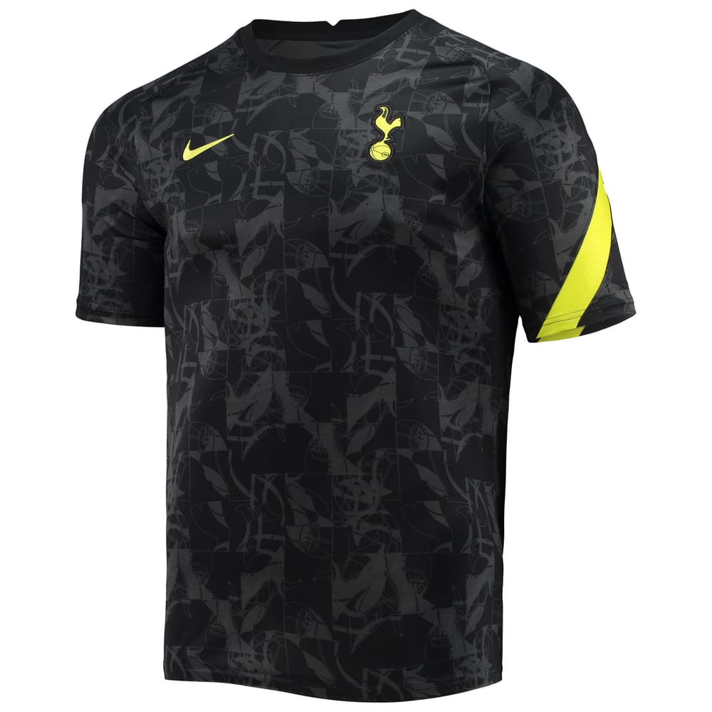 Tottenham Hotspur Pre-Match Black Jersey Shirt 2021-22 for Men