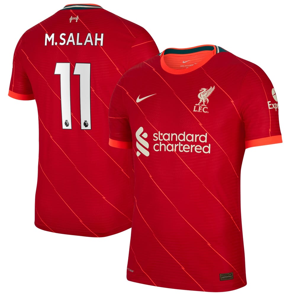 Liverpool Home Red Jersey Shirt 2021-22 player Mohamed Salah printing for Men