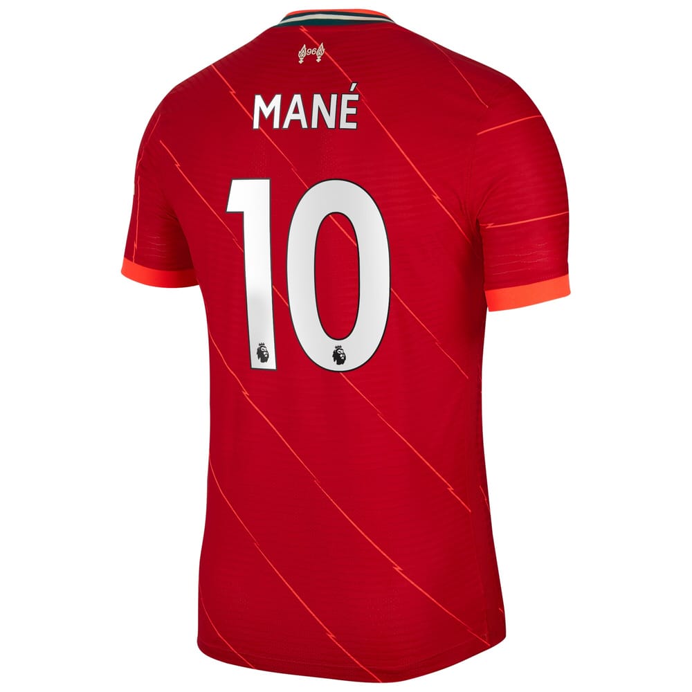 Liverpool Home Red Jersey Shirt 2021-22 player Sadio Mané printing for Men