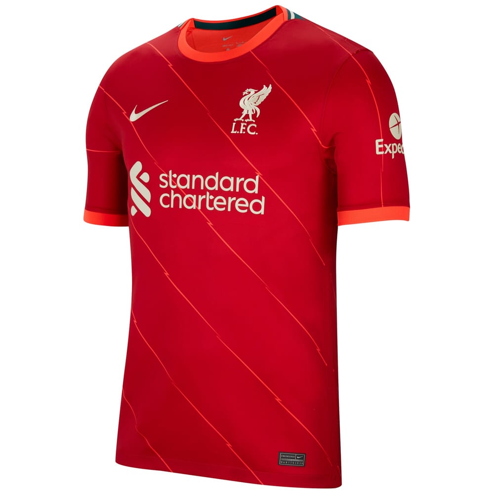 Liverpool Home Red Jersey Shirt 2021-22 player Virgil Van Dijk printing for Men