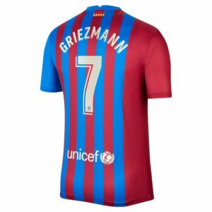 Barcelona Home Blue Jersey Shirt 2021-22 player Antoine Griezmann printing for Men