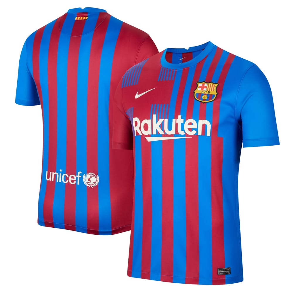 Barcelona Home Blue Jersey Shirt 2021-22 for Men