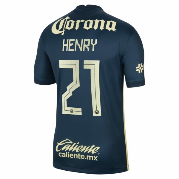 Club America Away Navy Jersey Shirt 2021-22 player Henry Martín printing for Men