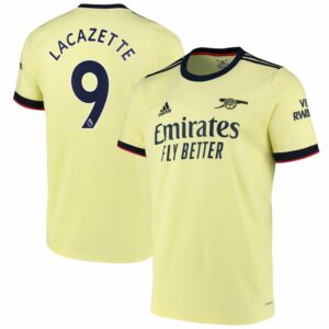 Arsenal Away Pearl Citrine Jersey Shirt 2021 player Alexandre Lacazette printing for Men