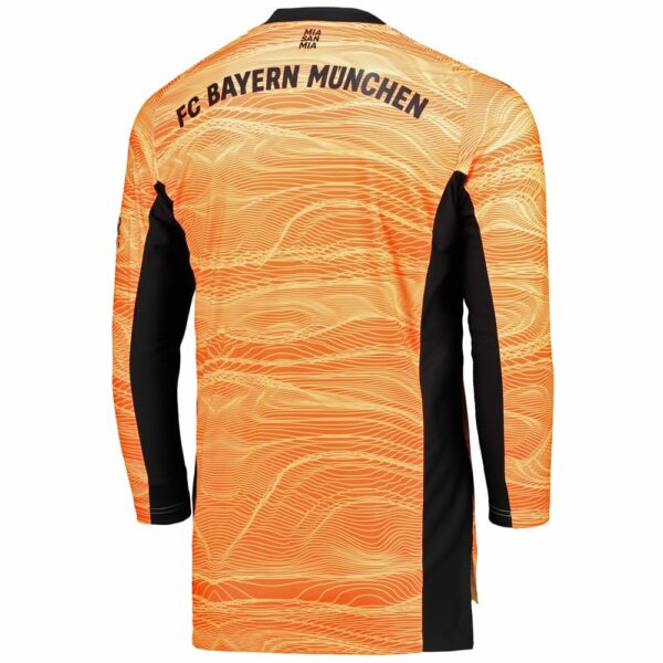 Bayern Munich Goalkeeper Long Sleeve Orange Jersey Shirt 2021-22 for Men