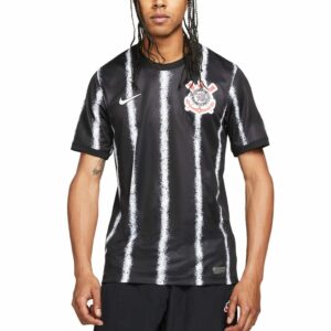 Corinthians Away Black Jersey Shirt 2021-22 for Men