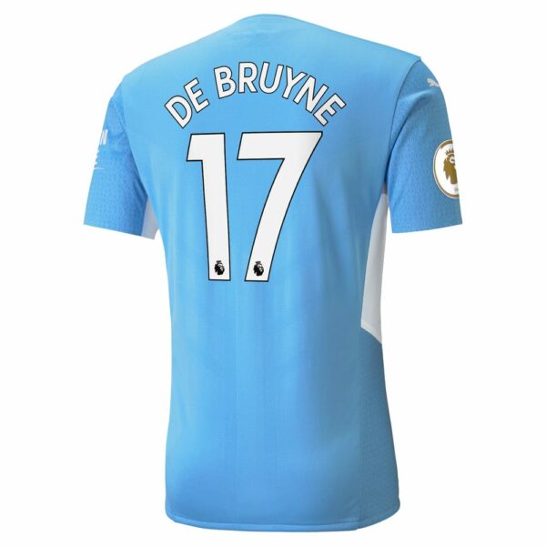 Manchester City Home Light Blue Jersey Shirt 2021-22 player Kevin De Bruyne printing for Men