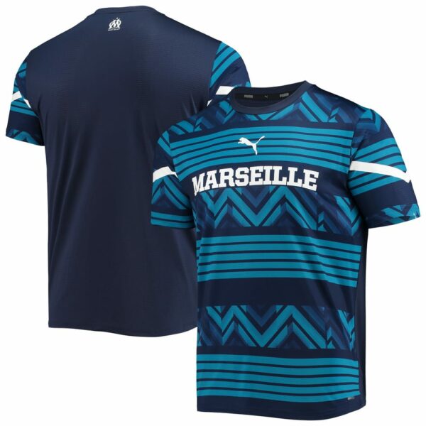 Olympique Marseille Pre-Match Navy Jersey Shirt for Men