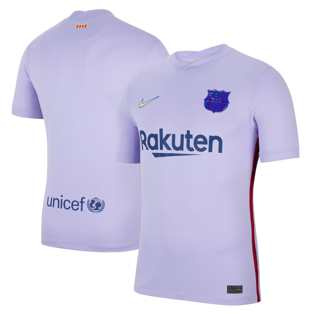 Barcelona Away Purple Jersey Shirt 2021-22 for Men