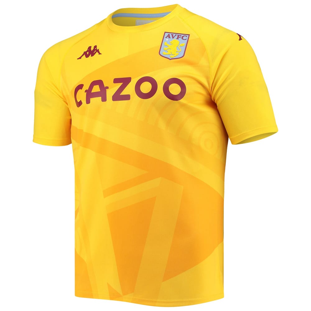 Aston Villa Home Yellow Jersey Shirt 2021-22 for Men