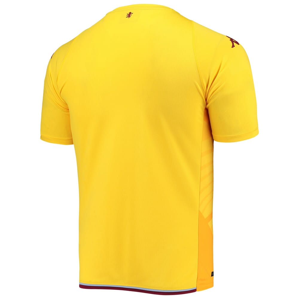 Aston Villa Home Yellow Jersey Shirt 2021-22 for Men