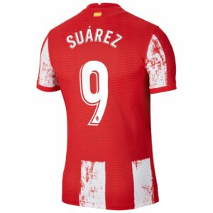 Atletico de Madrid Home Red Jersey Shirt 2021-22 player Luis Suárez printing for Men