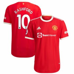 Manchester United Home Red Jersey Shirt 2021-22 player Marcus Rashford printing for Men