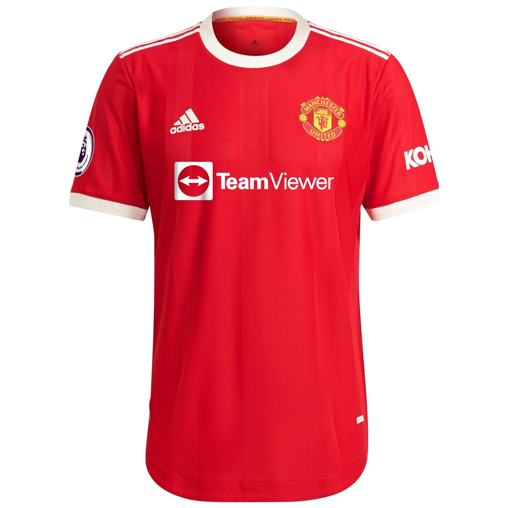 Manchester United Home Red Jersey Shirt 2021-22 player Fred printing for Men
