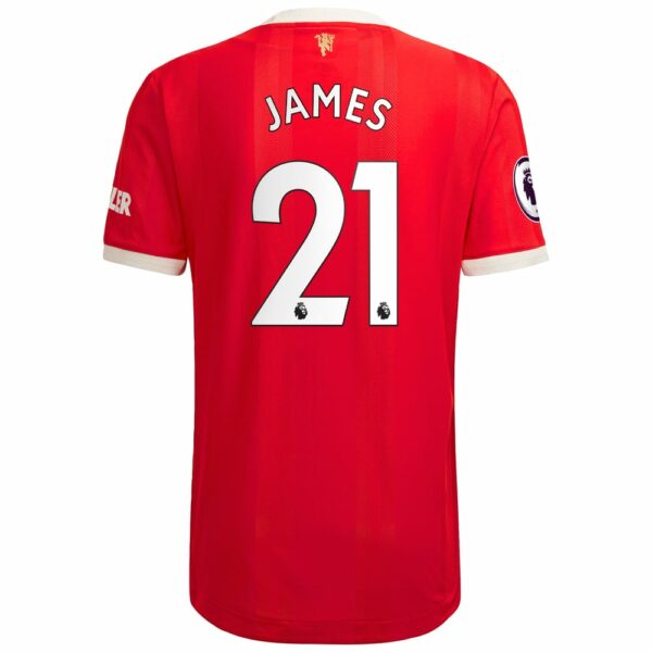 Manchester United Home Red Jersey Shirt 2021-22 player Daniel James printing for Men