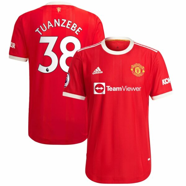 Manchester United Home Red Jersey Shirt 2021-22 player Axel Tuanzebe printing for Men