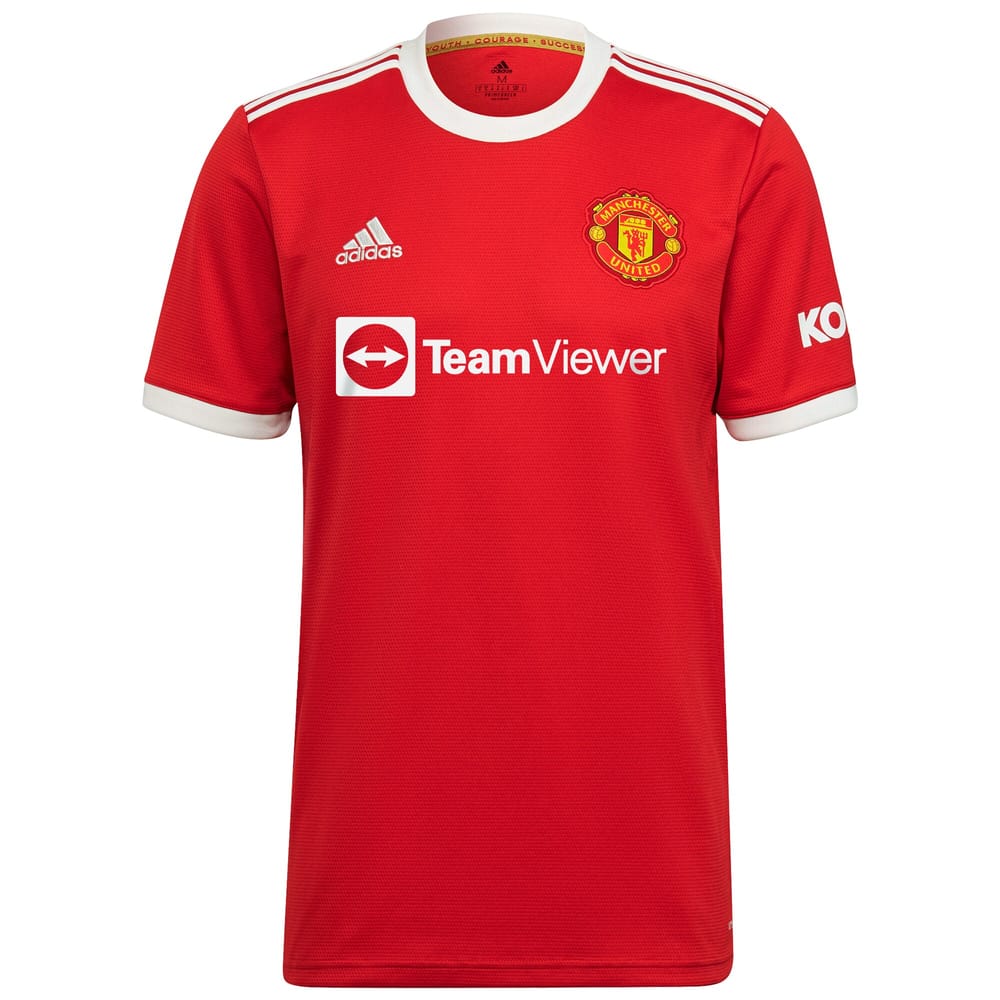 Manchester United Home Red Jersey Shirt 2021-22 player Andreas Pereira printing for Men