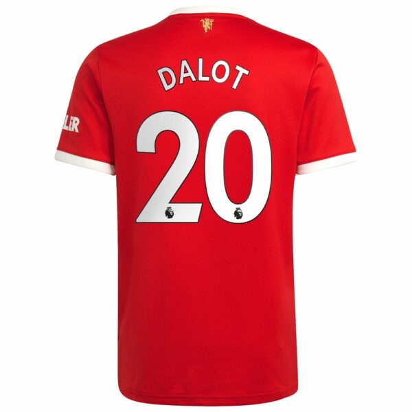 Manchester United Home Red Jersey Shirt 2021-22 player Diogo Dalot printing for Men