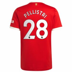 Manchester United Home Red Jersey Shirt 2021-22 player Facundo Pellistri printing for Men