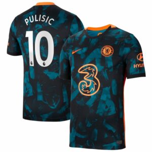 Chelsea Third Blue Jersey Shirt 2021-22 player Christian Pulisic printing for Men
