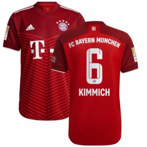 Bayern Munich Home Red Jersey Shirt 2021-22 player Joshua Kimmich printing for Men