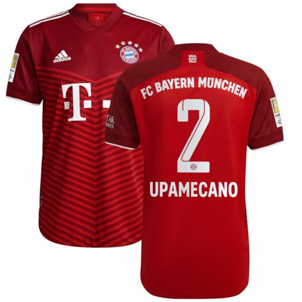 Bayern Munich Home Red Jersey Shirt 2021-22 player Dayot Upamecano printing for Men