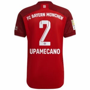 Bayern Munich Home Red Jersey Shirt 2021-22 player Dayot Upamecano printing for Men