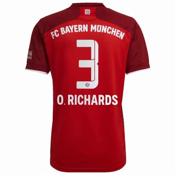 Bayern Munich Home Red Jersey Shirt 2021-22 player Omar Richards printing for Men
