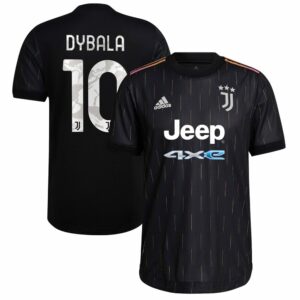 Juventus Away Black Jersey Shirt 2021-22 player Paulo Dybala printing for Men