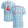 Manchester United Away White Jersey Shirt 2021-22 player Phil Jones printing for Men