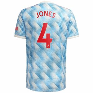 Manchester United Away White Jersey Shirt 2021-22 player Phil Jones printing for Men