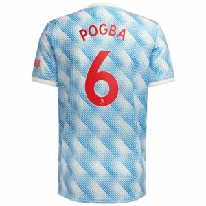 Manchester United Away White Jersey Shirt 2021-22 player Paul Pogba printing for Men
